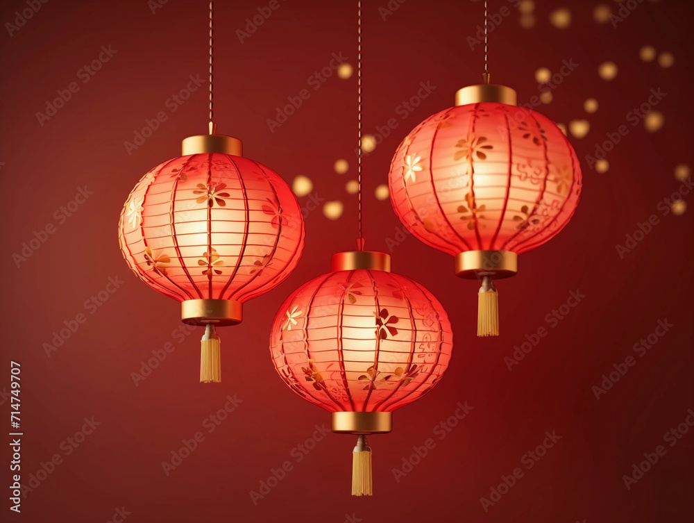 red lanterns chinese new year decoration celebratiion. traditional asian festival. wallpaper background for cards and web design red lanterns chinese new year decoration celebratiion. traditional asian festival. wallpaper background for cards and web design