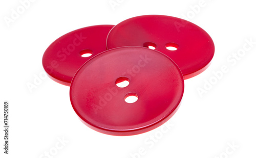 big red buttons isolated