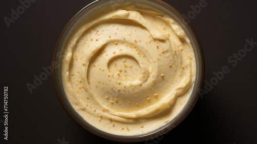 A bowl of creamy hummus, a staple dip for Ramadan meals