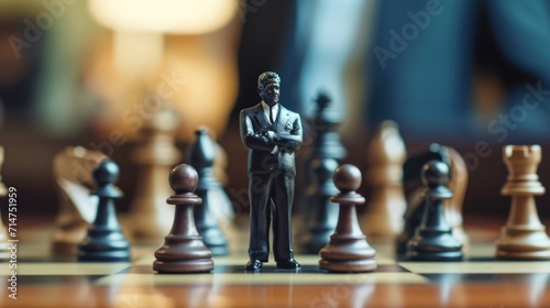 Chess and businessman
