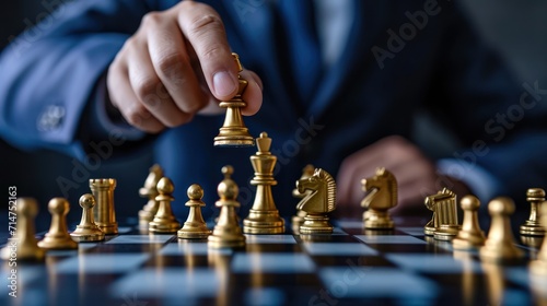 Foto Chess and businessman