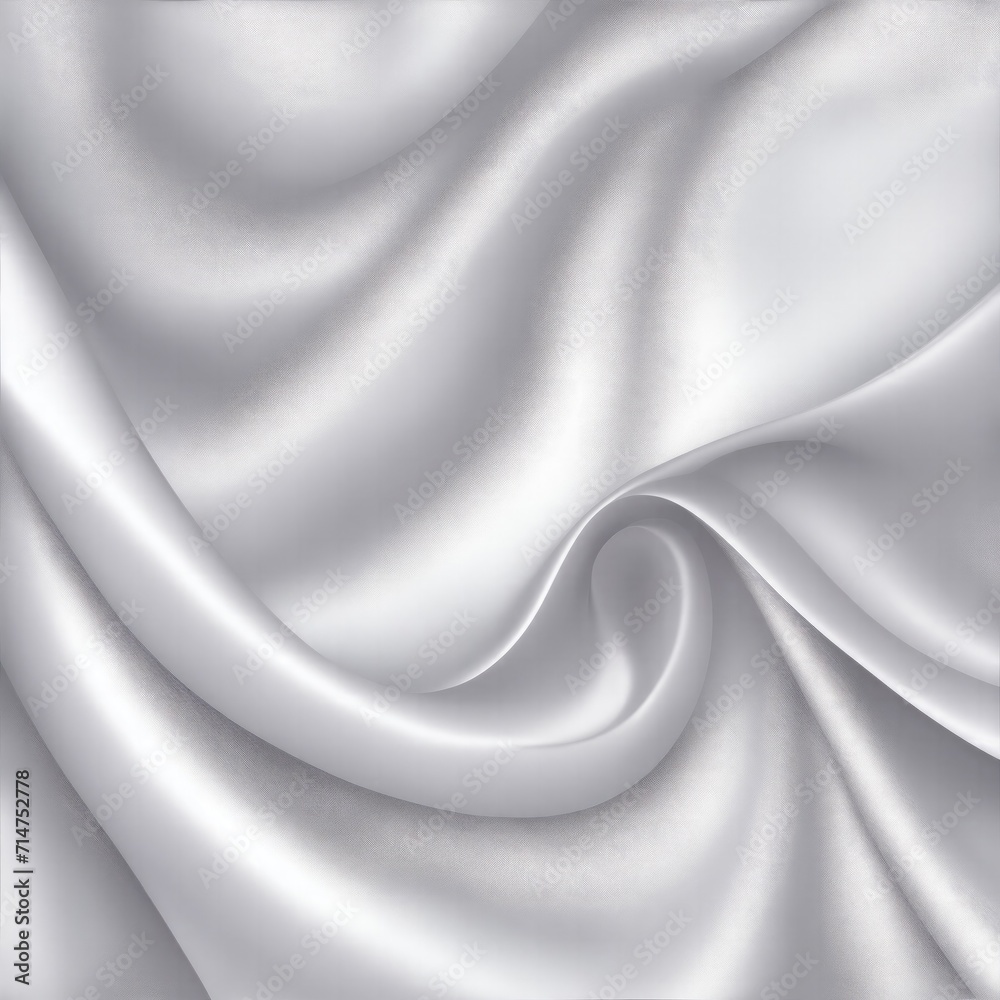 Obraz premium Soft pastel Gray shiny satin silk swirl wave background