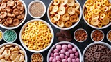 Variety of Cereals on Table