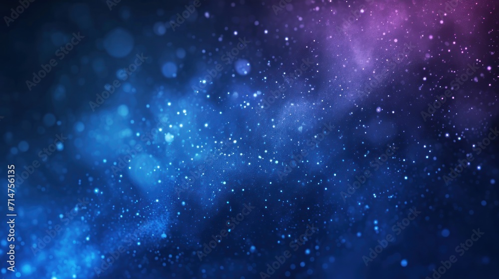 Blue and Purple Background With Stars
