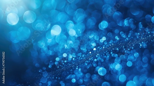 Blue Bubbles Bokeh, An Abstract and Ethereal Background
