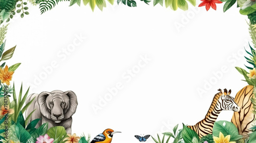 copy space  highly detailed  hand drawn  A beautiful photo of world wildlife day template. Beautiful design for wildlife preservation  environmental awareness. Nature conservation and awareness. Outdo
