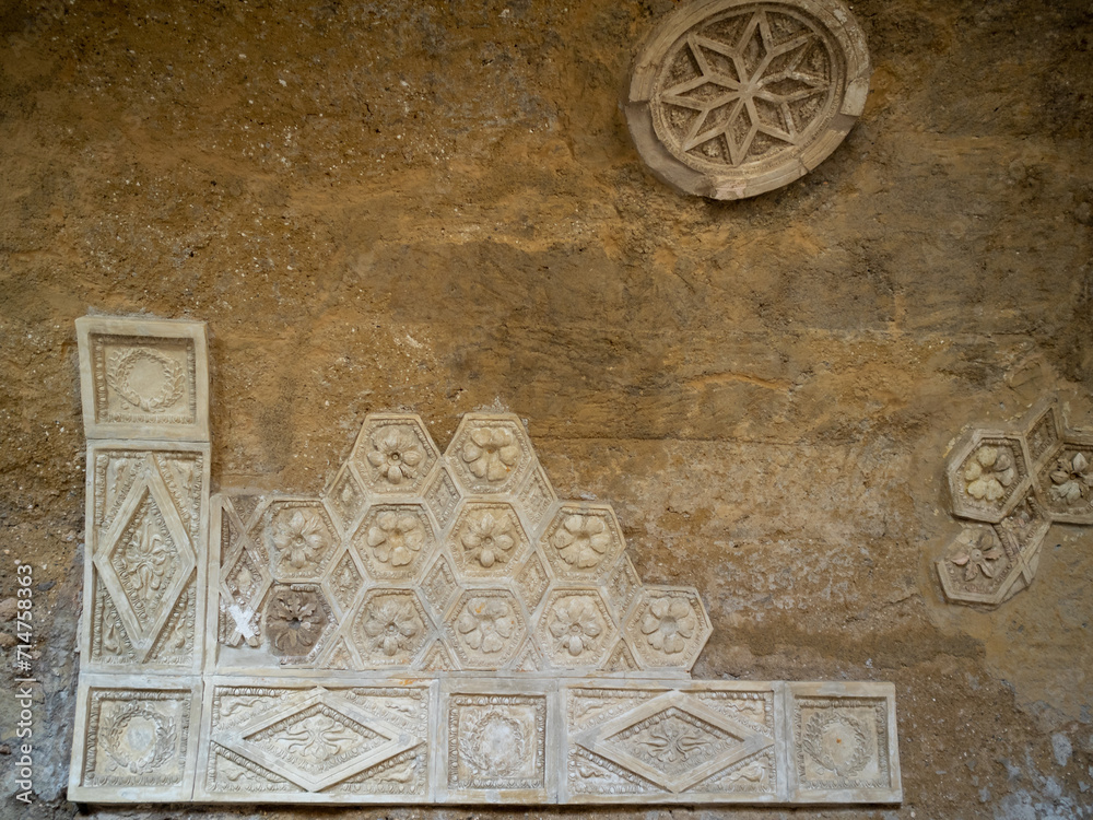 Stucco relief detail of the cryptoporticus, Casa del Criptoportico, Pompeii