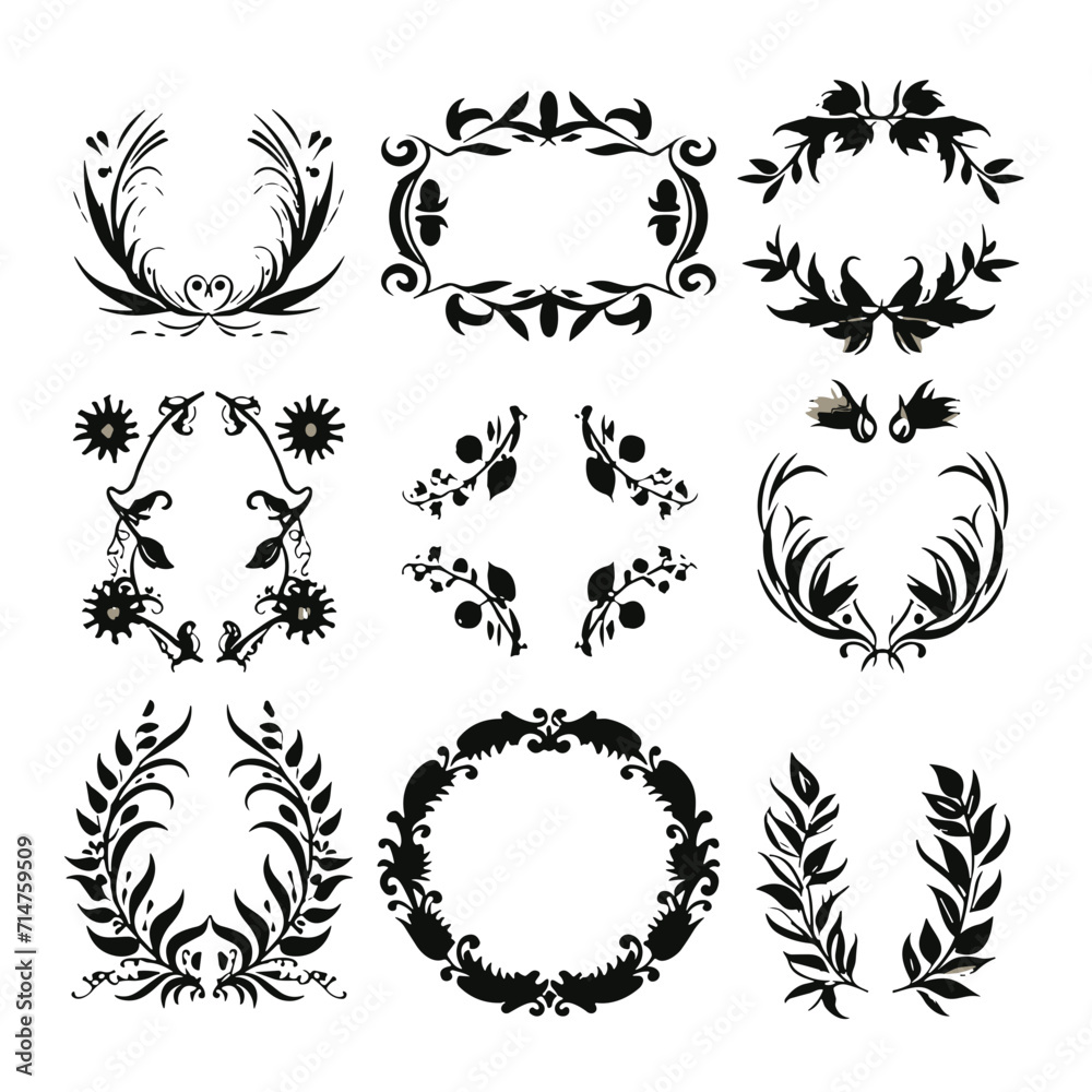 wreath SVG, wreath png, wreath frame, frame svg, frame illustration, wreath illustration, frame, vector, vintage, floral, design, decoration, pattern, ornament, border, illustration, flower, ornate, a