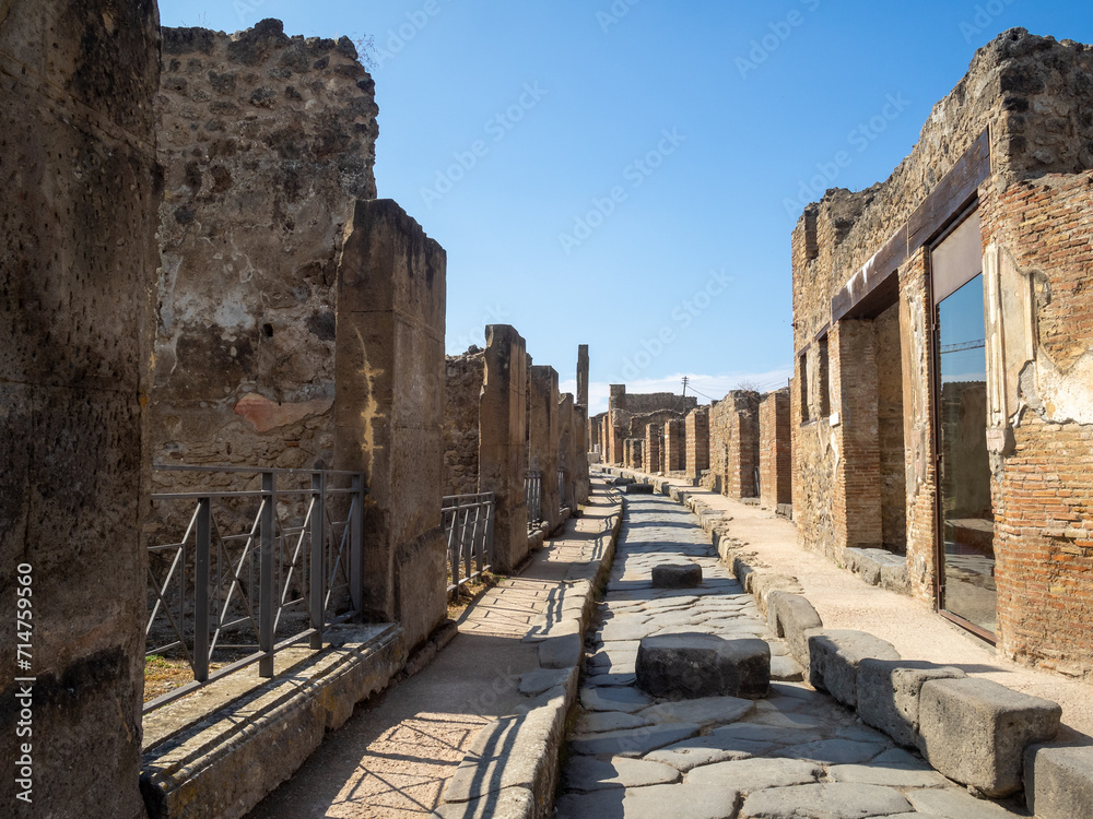 Pompeii archaeological site street