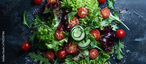 Photographing Fresh  Green  Natural Salads