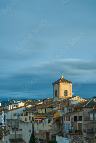 panoramic of the town of Cehegin in Murcia, Spain.