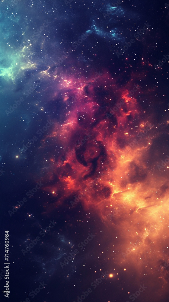 Space colorfull background