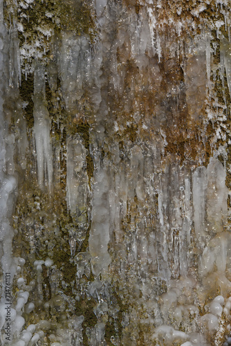 Nohner Wasserfall in der Eifel im Winter photo