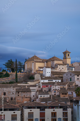 panoramic of the town of Cehegin in Murcia, Spain.