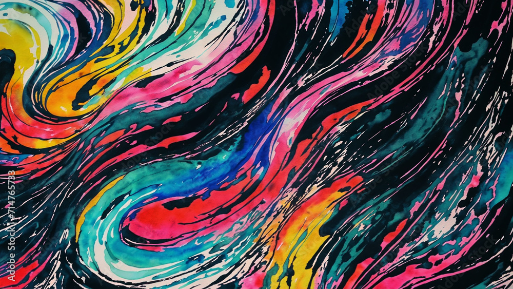 Abstract multicolored watercolor background.