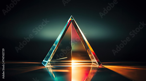 prism on a dark background