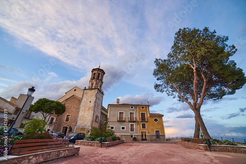 panoramic of the town of Cehegin in Murcia, Spain.