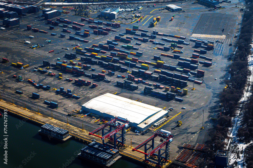 Port Richmond, Staten Island, New York, USA An aerial photo of a