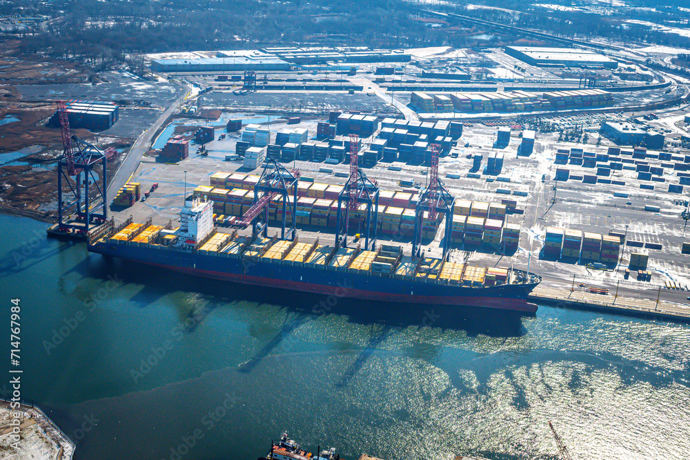 Port Richmond, Staten Island, New York, USA An aerial photo of the