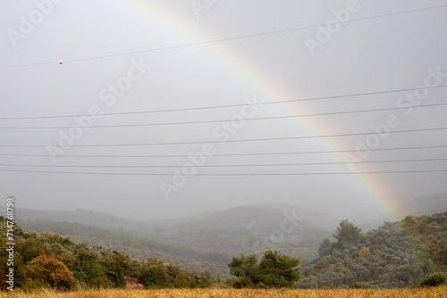 Rinbow at nature photo