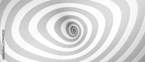 Monochrome Hypnotic Spiral Pattern