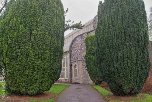 Photography Pathway towards main building at  National Botanic Gardens, Dublin, Ireland