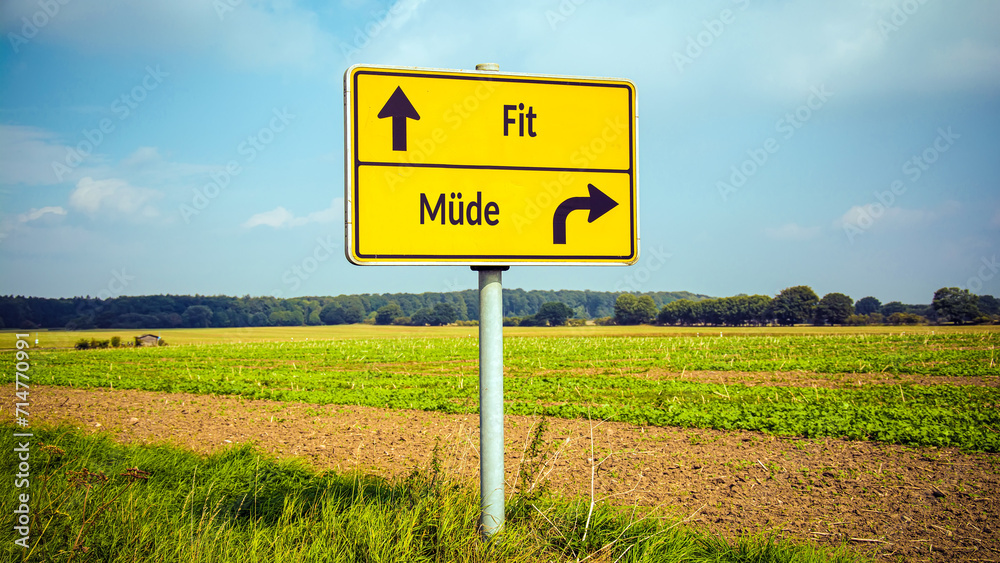 Signposts the direct way to Fit versus Tired Signposts the direct way to Fit versus Tired