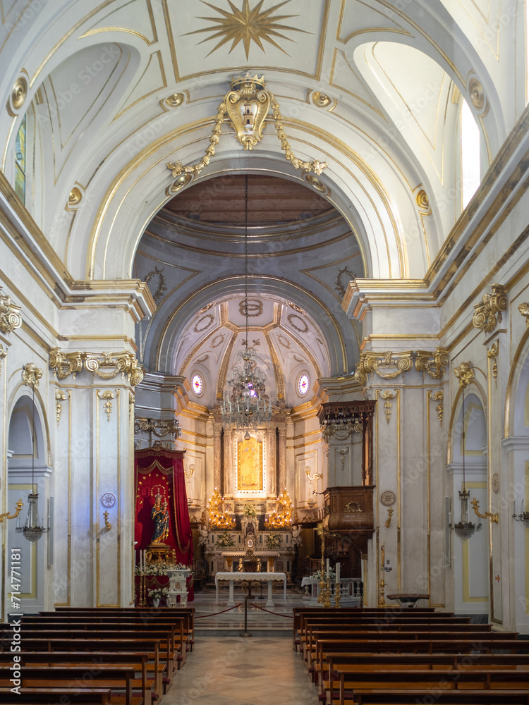 Positano Santa Maria Assunta Church interior