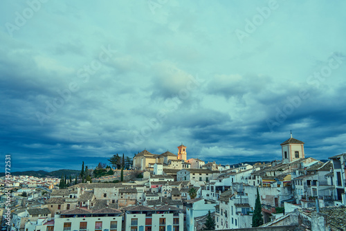 panoramic of the town of Cehegin in Murcia, Spain.