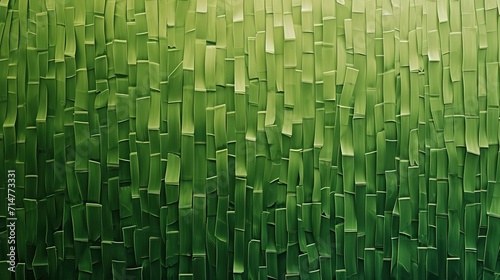 green abstract background with texture of woven bamboo - AI Generated Abstract Art