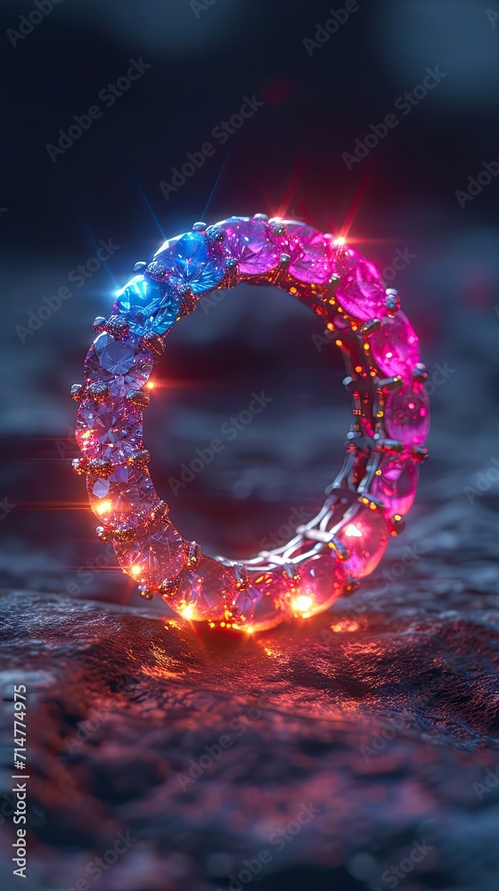 Engagement ring with diamond.Generative AI Engagement ring with diamond.Generative AI