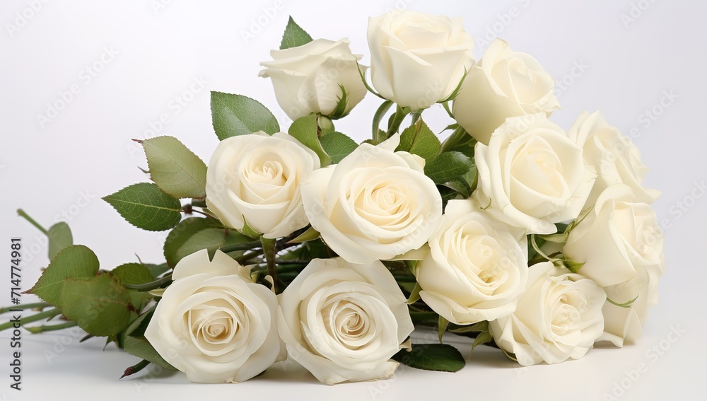 Obraz premium very beautiful white roses