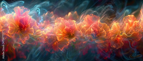 Abstract colorful fire background. High quality photo.Generative AI