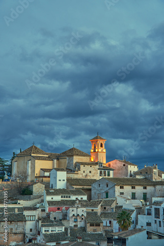 panoramic of the town of Cehegin in Murcia, Spain.