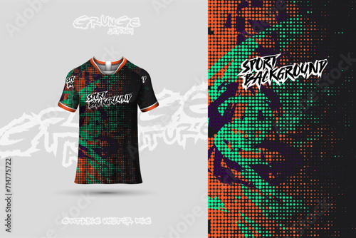 Sports jersey and t-shirt template sports jersey design vector. Sports design for football, racing, gaming jersey. Vector.