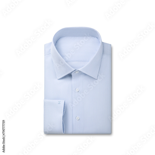 blue shirt isolated on white