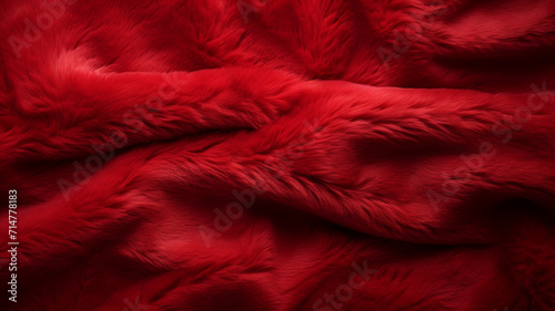 red plush fabric texture background photo