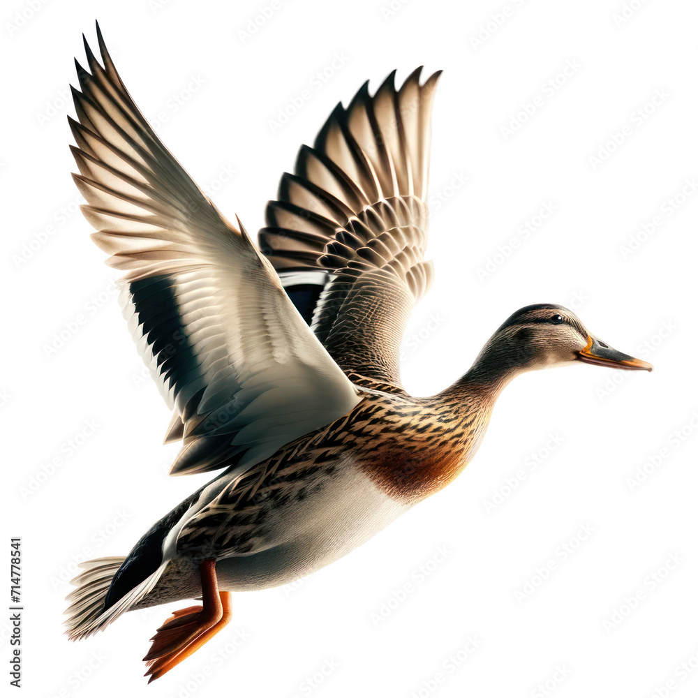Duck flight isolated on transparent background Duck flight isolated on transparent background