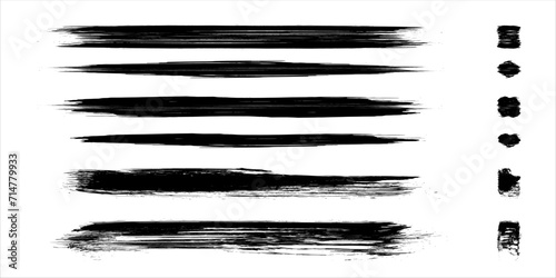 Black grunge splater brush stroke ink template collection