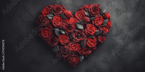 red roses that form a heart