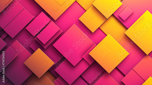 Magenta and Yellow abstract background vector presentation design. PowerPoint and Business background.