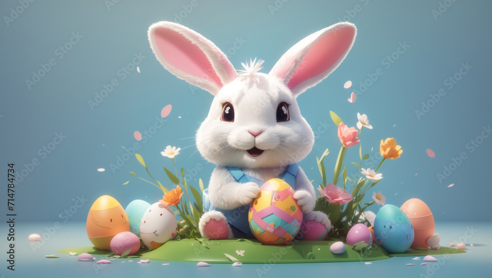 Whisking Wonders: 3D Easter Bunny Delights Whisking Wonders: 3D Easter Bunny Delights
