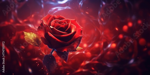 Slika na platnu a hand holding a red rose