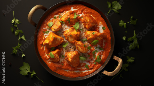 Creamy and rich chicken tikka masala, a popular Indian dish often enjoyed during Ramadan