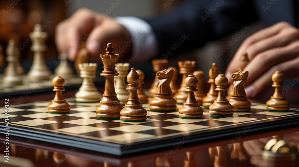 chess pieces on a chessboard chess pieces on a chessboard