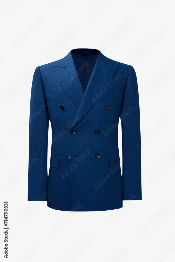 blue jacket isolated on white background blue jacket isolated on white background
