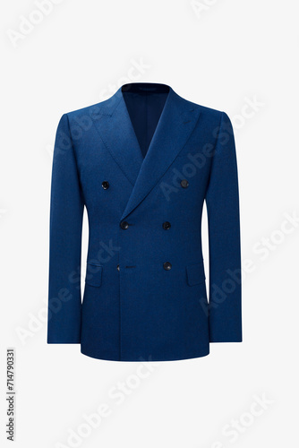 blue jacket isolated on white background
