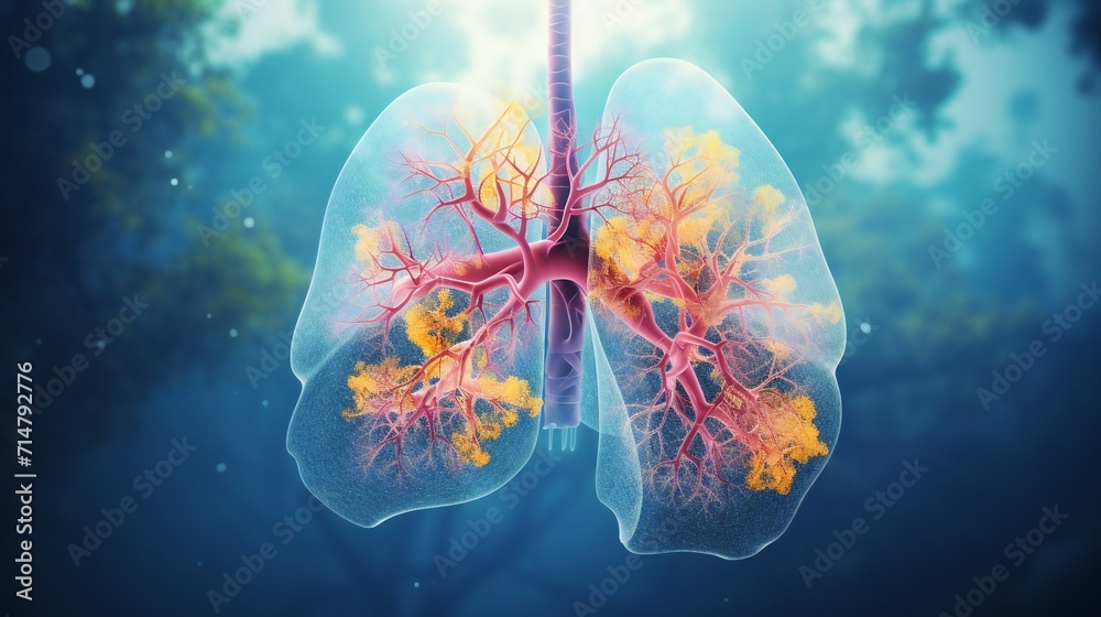 Human lungs respiratory system Human lungs respiratory system