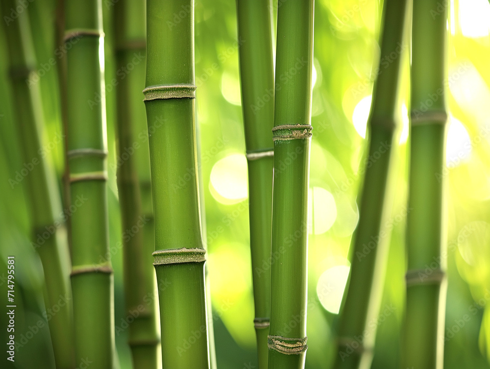 Fototapeta premium Bamboo: Signifying strength and growth, Chinese new year, 4000pixel,300DPI, illustrations Planner elements for Commercial use 
