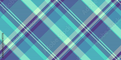Spanish background tartan plaid, isolation seamless fabric check. Outside texture vector textile pattern in teal and indigo colors.